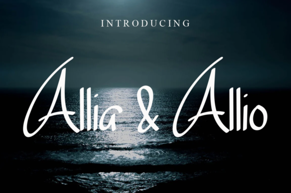 Allia Allio: A Fresh Handwritten Font for Makers