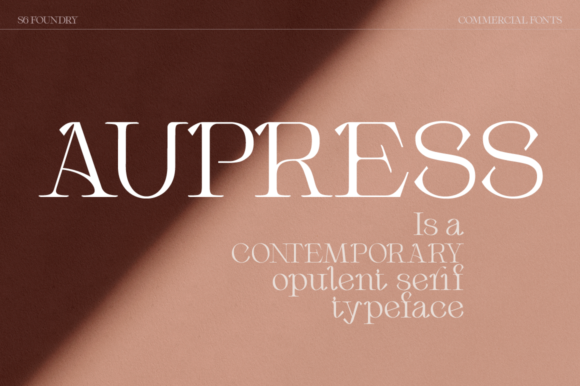 Aupress: The Elegant Serif Font for Editorial Design