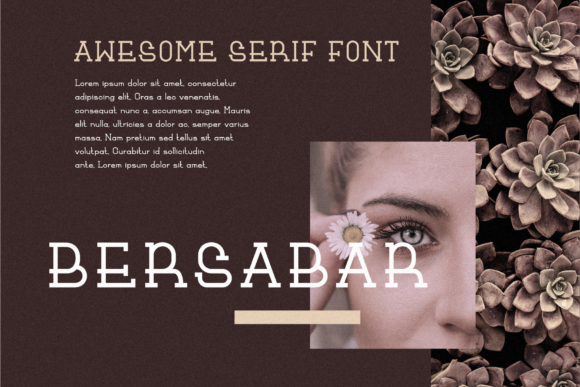 Bersabar: A Versatile Serif Font for Editorial Design