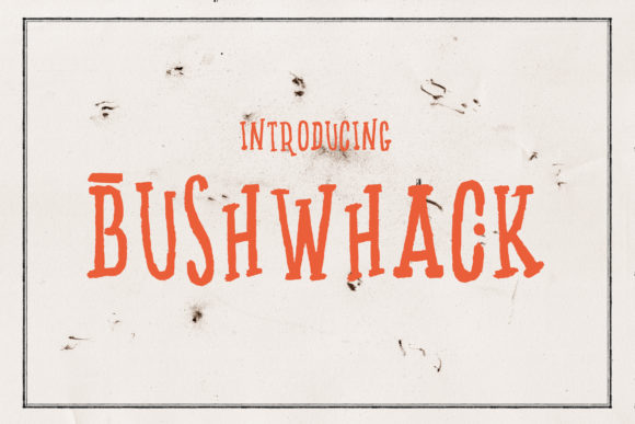 Bushwhack: A Quirky Serif Font for Bold Campaigns