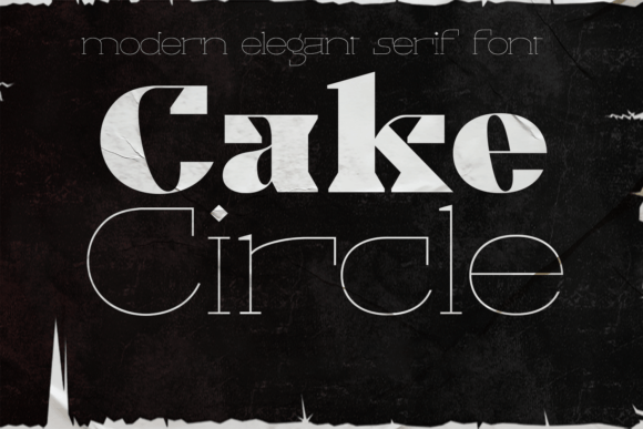Cake Circle: A Bold Modern Serif for Editorial Design