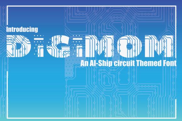 Digimom: A Genuine Decorative Font for Editors