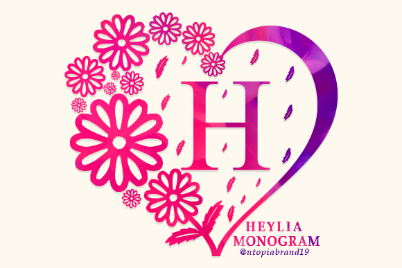 Heylia Monogram: An Elegant Decorative Font for Branding