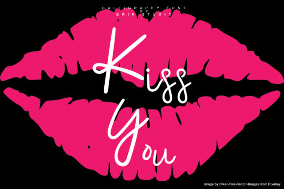 Kiss You: A Cute Handwritten Font for Makers