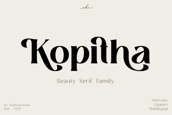 Kopitha: An Elegant Serif Font for Modern Web Design
