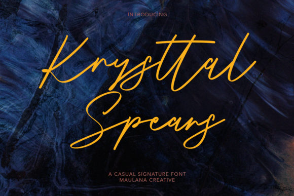 Krysttal Spears: A Premium Script Handwritten Font Review