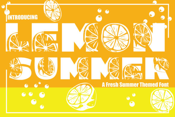 Lemon Summer: A Bold Decorative Font for Web Design