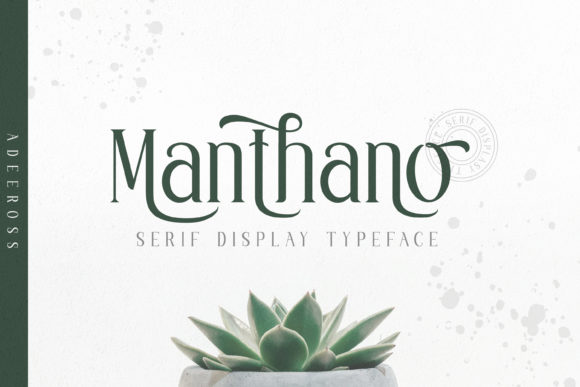 Manthano: The Modern Serif Font for Your Brand