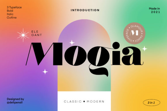 Mogia: A Bold Serif Font for Modern Campaigns