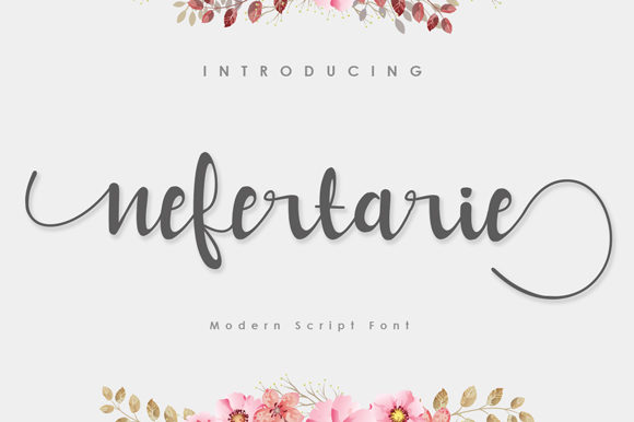 Nefertarie: A Luxury Script Handwritten Font for Web Design