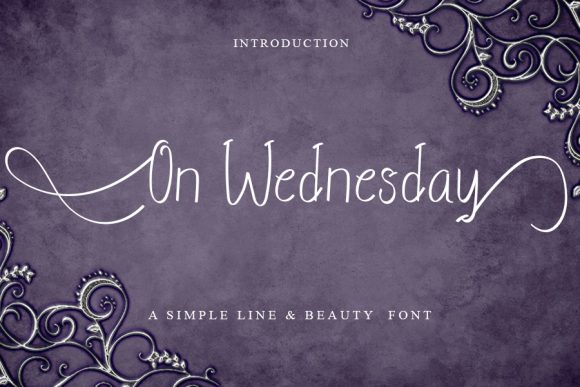 On Wednesday: A Luxury Handwritten Font Review