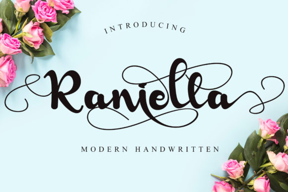 Raniella: A Sweet Cursive Handwritten Font for Web Design