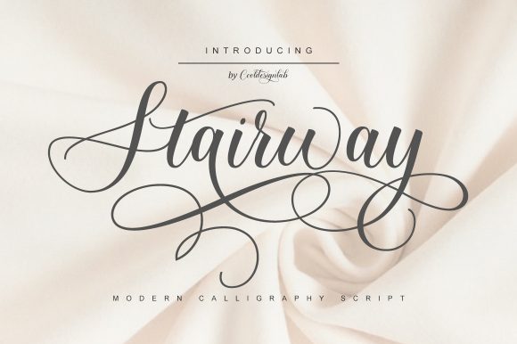 Stairway: A Modern Calligraphy Font for Makers