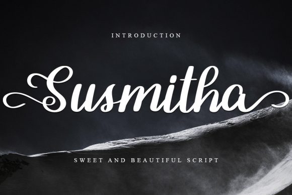 Susmitha: A Delicate Script Handwritten Font for Campaigns